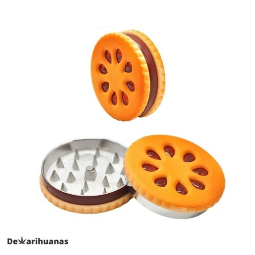 grinder con forma de galleta